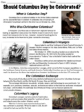 Columbus Day - Should Columbus Day be Celebrated?