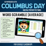 Columbus Day Word Scramble Google Pixel Art Digital Activi