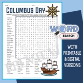 Hard Columbus Day Word Search Puzzle Worksheet 4th 5th Gra