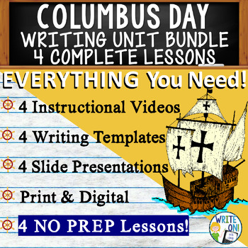 Preview of Columbus Day Writing Prompts - Columbus Day Activities Columbus Day Worksheets