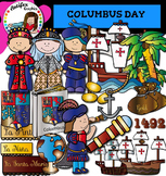 Columbus Day clip art - Color and black/white- 45 items!