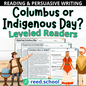 Preview of Columbus Day or Indigenous Peoples' Day? Leveled Readers & Writing (Grades 3-5)