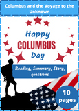 Columbus Day: story and Questions: Reading , learning kids