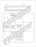 Columbus Letter to Spain Scaffolded Essay Graphic Organizer