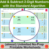Add and subtract 2-Digit numbers with & without regrouping