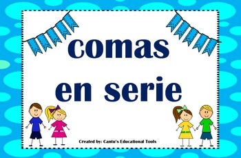 Preview of Comas en una serie - Commas in a serie - Spanish - Task Cards