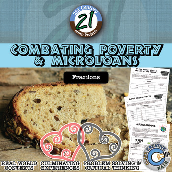 Preview of Combating Poverty & Microloans -- Fraction -- Int'l - 21st Century Math Project