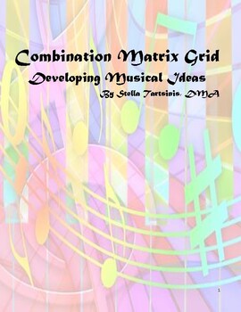 Preview of Combination Matrix Grid Developing Musical Ideas