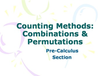 Preview of Combinations & Permutations