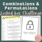Combinations & Permutations Worded Problems Locked Box Challenge