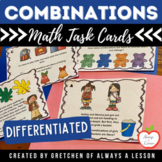 Math Combinations Task Cards Center