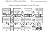 Combinations and Permutations: Math Maze