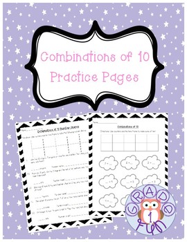Preview of Combinations of 10 Worksheets