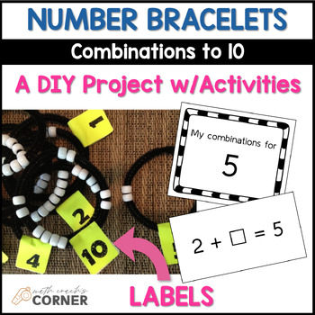 Preview of Number Bonds to 10 with Number Bracelets | Kindergarten Combinations to 10