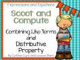 Combine Like Terms Distributive Property Scoot and Compute