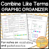 Combine Like Terms Graphic Organizer