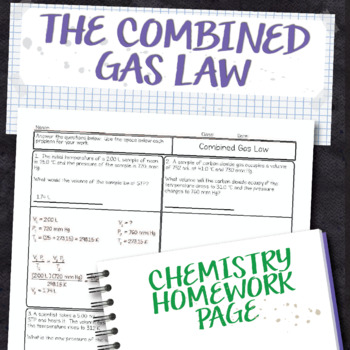 Gas Law Worksheets Teaching Resources Teachers Pay Teachers