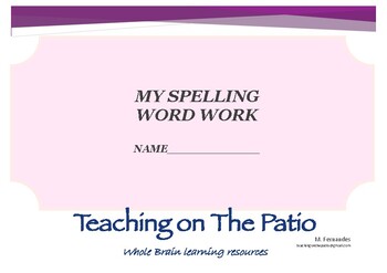 Preview of Combined Spelling & Reading Workbook