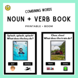 Combining 2 Words Book: Agent + Action (Printable AND No Print)