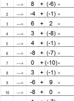 Preview of Combining Integers - Infinitely many handouts