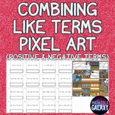 Combining Like Terms Activity Pixel Art (positive + negati