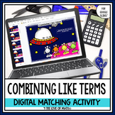Combining Like Terms Activity for Google Drive™ Distance Learning