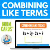 Combining Like Terms Boom Cards™ Digital Activity