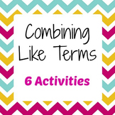 Combining Like Terms Bundle - 6-in-1 Activity Pack