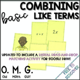 Combining Like Terms Card Game