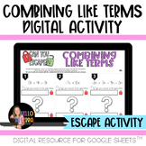 Combining Like Terms Digital Activity