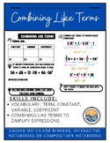 Combining Like Terms Guided Notes