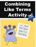 Combining Like Terms: Hands-On Algebra Activity Packet