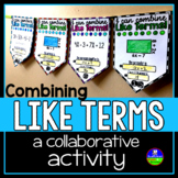 Combining Like Terms Math Pennant Activity