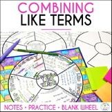 Combining Like Terms Guided Notes and Practice Doodle Math