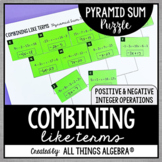 Combining Like Terms (Positive & Negative Integers) | Pyra