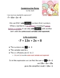 Combining Like Terms - Sanrio Characters