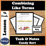 Combining Like Terms | Full Lesson Plan | Math Activity & 