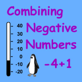 Preview of Combining Negative Numbers