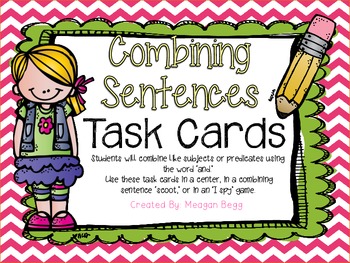 Preview of Combining Sentences Task Cards