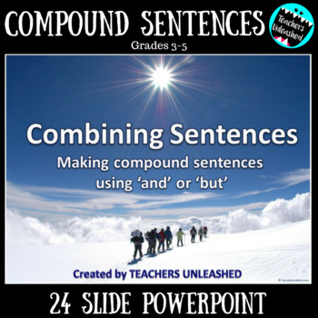 Preview of Combining Sentences PowerPoint Lesson {AND or BUT}