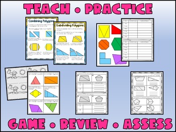 Combining & Subdividing Polygons Small Group Lesson by Lighting Up