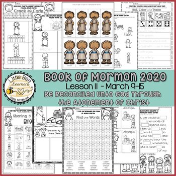 Come, Follow Me 2020 - Week 11 by Little Bee Learners | TpT