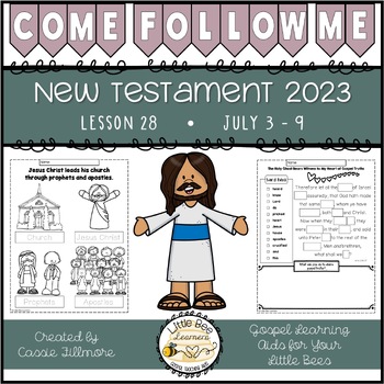 Preview of Come, Follow Me 2023 - Primary Lesson 28 - New Testament