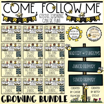 Preview of Come, Follow Me 2024 - Book of Mormon - Growing Bundle - Primary and Family