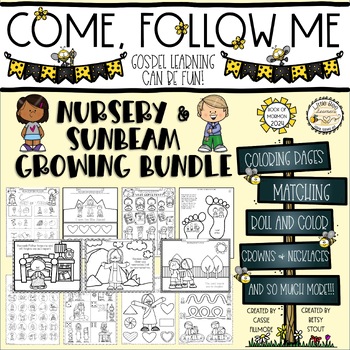 Preview of Come, Follow Me 2024 - Book of Mormon - Growing Bundle for NURSERY & SUNBEAMS
