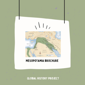 Preview of Come Visit Mesopotamia Brochure Project (Ancient History Artistic Project)