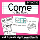 Emergent Reader for Sight Word COME: "Come to the Picnic" 