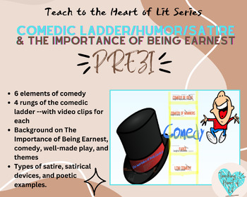Preview of Comedic Ladder, Humor Theory, Importance of Being Earnest, Satire Prezi