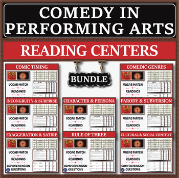 Preview of Comedy in Performing Arts Series: Reading Centers Bundle
