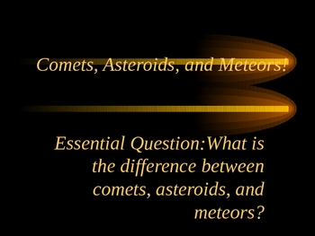 Preview of Comets, Asteroids, and Meteors